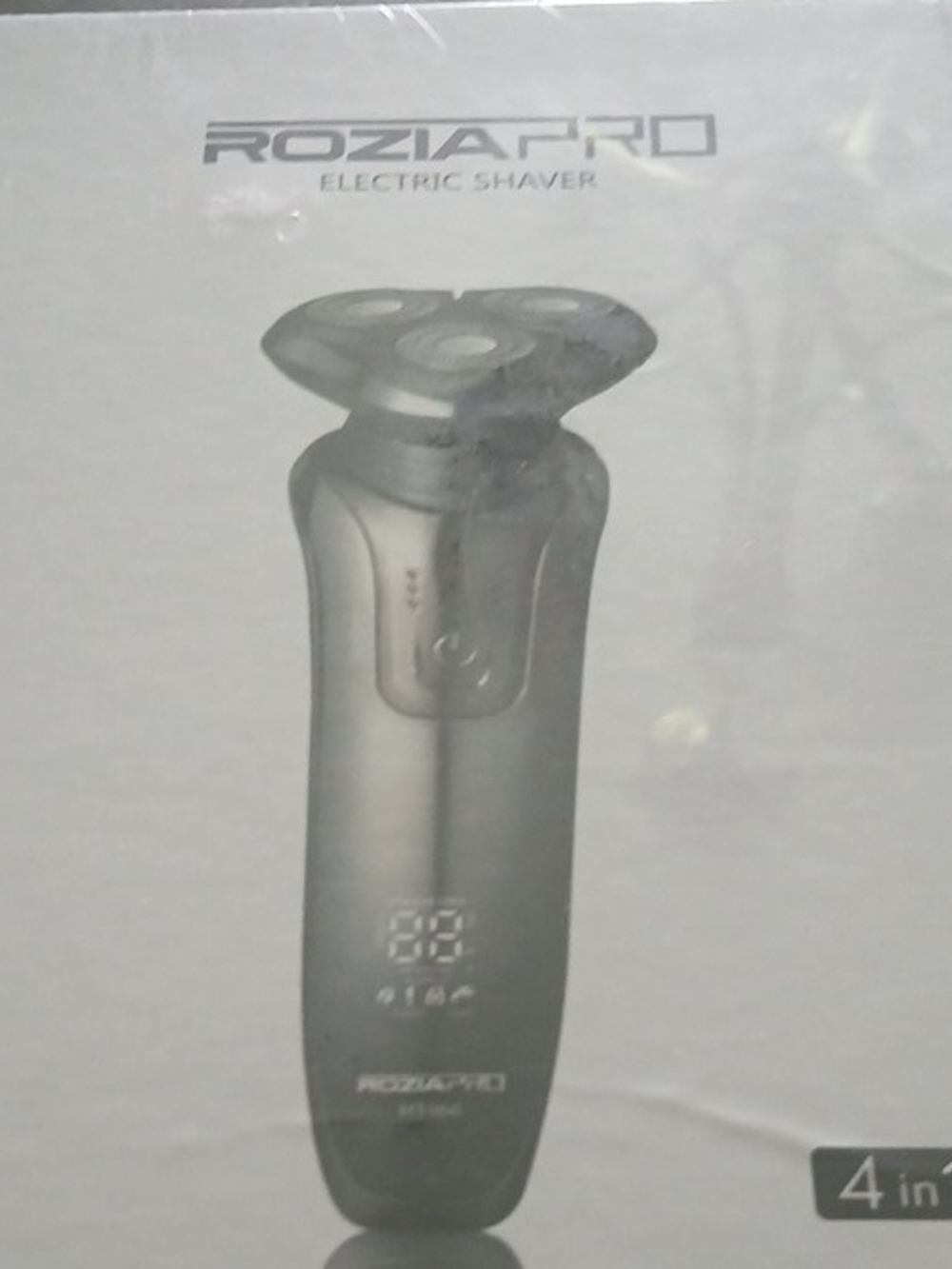 Silver 4-in-1 Electric Rotary Shaver - USB Rechargeable